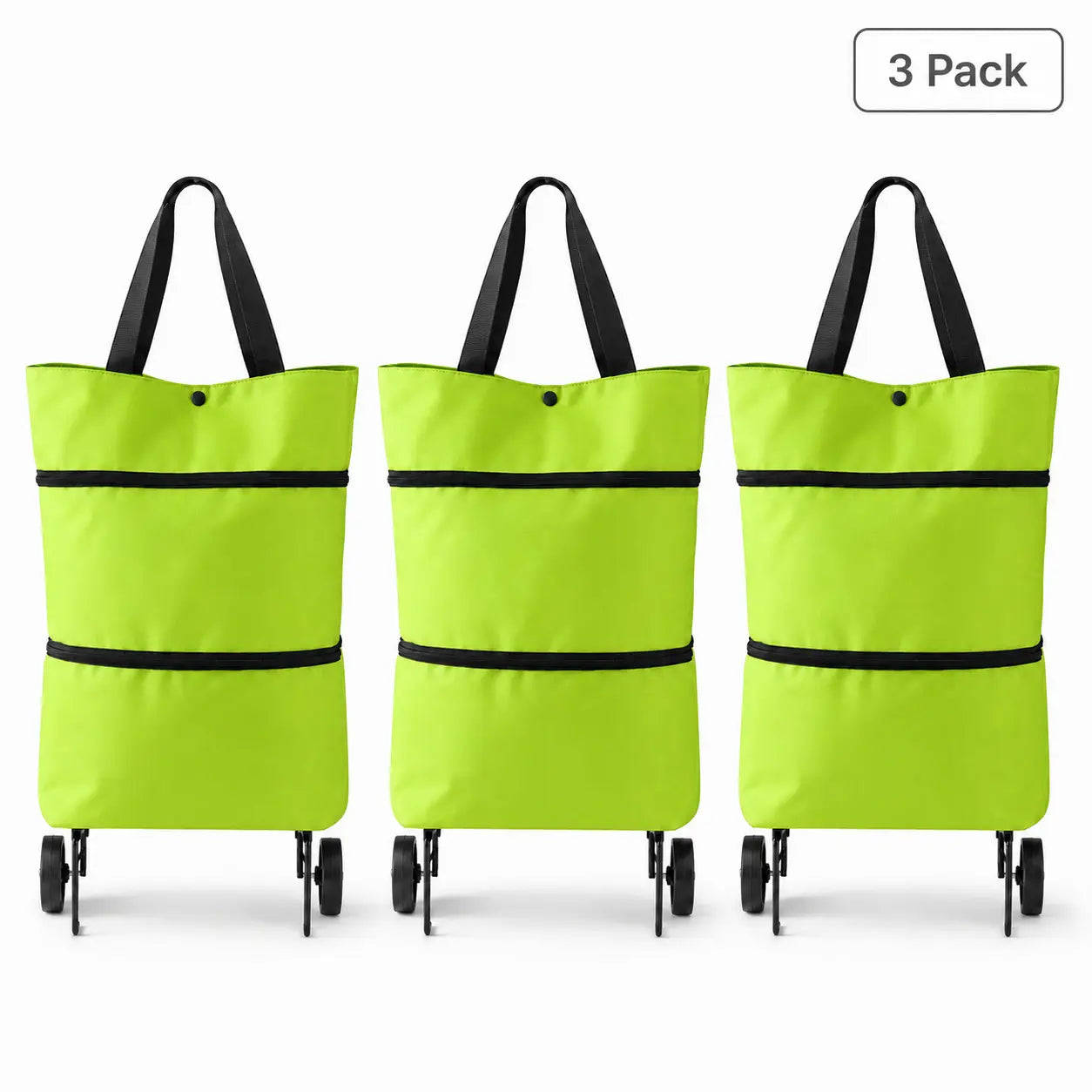 🛍️Foldable Shopping Trolley Bag with Wheels | Lightweight & Reusable
