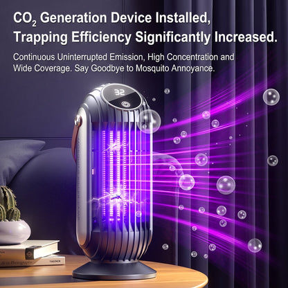 ⏳Portable Dual-Sided UV Mosquito Killer Lamp with CO₂ Attraction, 4000mAh Rechargeable Battery, USB Type-C Charging, Dusk-to-Dawn Sensor for Indoor & Outdoor Use, Patios, Bedrooms and Camping🦟🌙✨