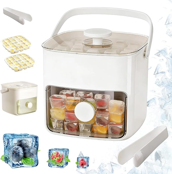 🐲🐲𝑺𝑪𝑵𝑫𝑹® 2026 EasyChill Ice Cube Maker — 48 Cubes, One Press, No Mess