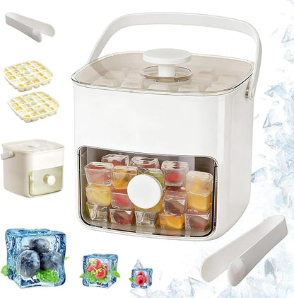 🐲🐲𝑺𝑪𝑵𝑫𝑹® 2026 EasyChill Ice Cube Maker — 48 Cubes, One Press, No Mess