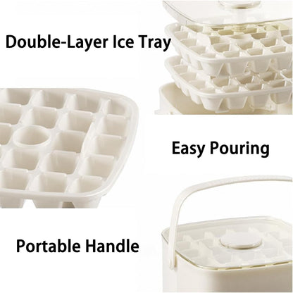 🐲🐲𝑺𝑪𝑵𝑫𝑹® 2026 EasyChill Ice Cube Maker — 48 Cubes, One Press, No Mess