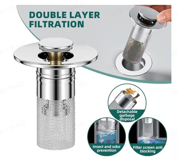 🏆Last Day Promotion 69% OFF🏆Pop Up Sink Drain Strainer----🛀Removes odors and prevents blockages