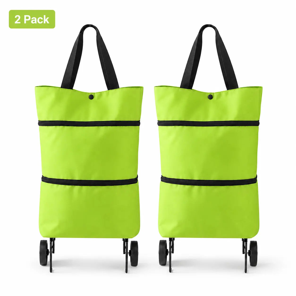 🛍️Foldable Shopping Trolley Bag with Wheels | Lightweight & Reusable