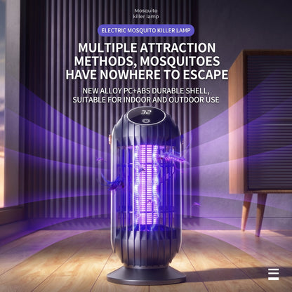 ⏳Portable Dual-Sided UV Mosquito Killer Lamp with CO₂ Attraction, 4000mAh Rechargeable Battery, USB Type-C Charging, Dusk-to-Dawn Sensor for Indoor & Outdoor Use, Patios, Bedrooms and Camping🦟🌙✨