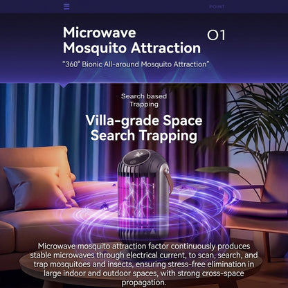 ⏳Portable Dual-Sided UV Mosquito Killer Lamp with CO₂ Attraction, 4000mAh Rechargeable Battery, USB Type-C Charging, Dusk-to-Dawn Sensor for Indoor & Outdoor Use, Patios, Bedrooms and Camping🦟🌙✨