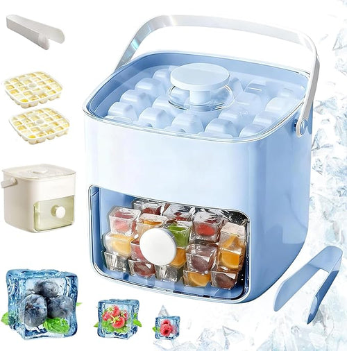 🐲🐲𝑺𝑪𝑵𝑫𝑹® 2026 EasyChill Ice Cube Maker — 48 Cubes, One Press, No Mess