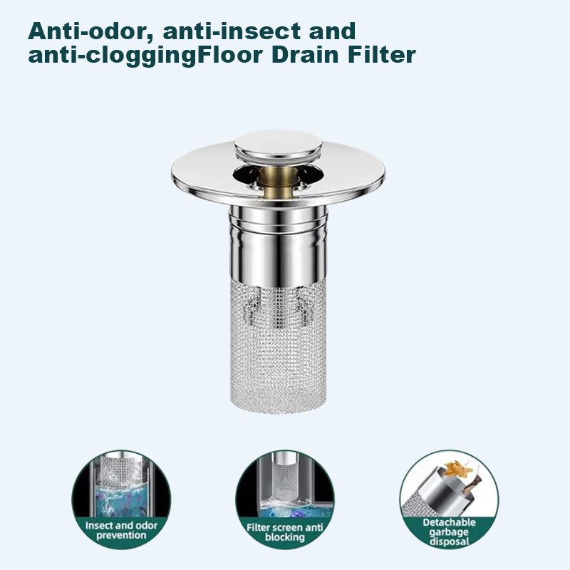 🔥Last Day Promotion 69% OFF🔥Pop Up Sink Drain Strainer----🛀Removes odors and prevents blockages