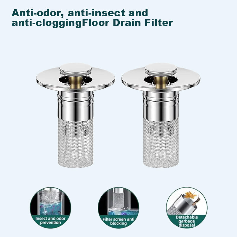 🔥Last Day Promotion 69% OFF🔥Pop Up Sink Drain Strainer----🛀Removes odors and prevents blockages