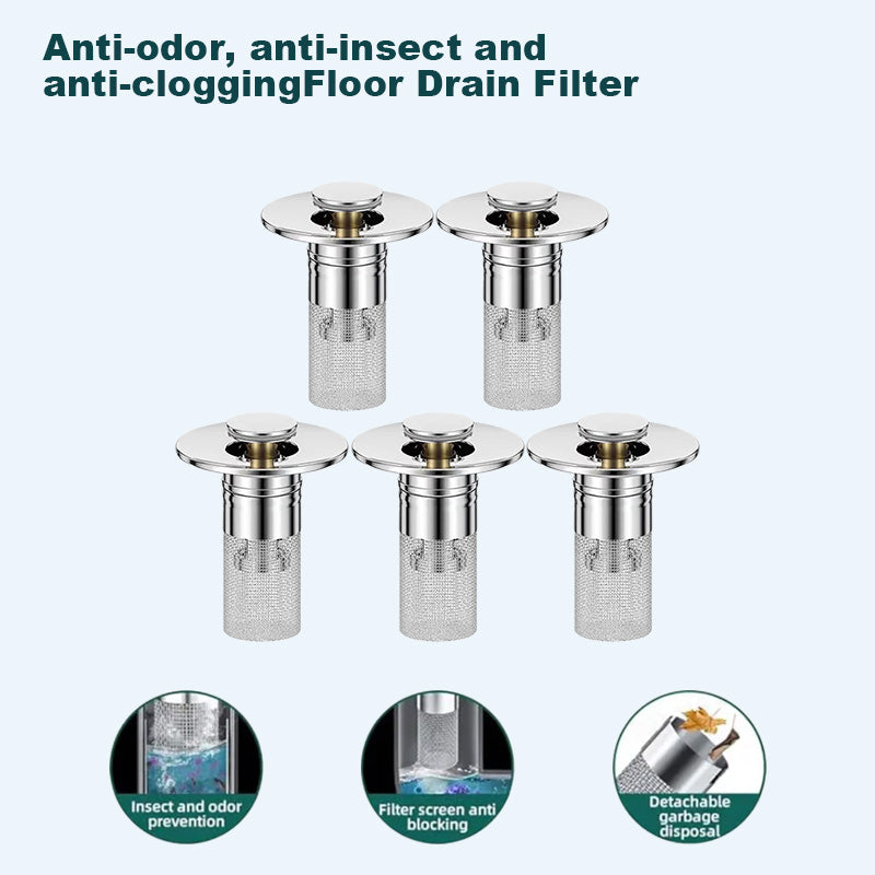 🏆Last Day Promotion 69% OFF🏆Pop Up Sink Drain Strainer----🛀Removes odors and prevents blockages