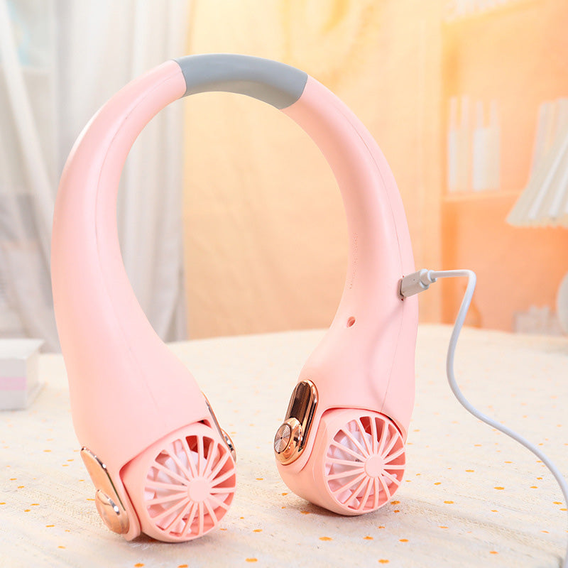 🎀2026 Portable Neck Fan,🍃💨 50% OFF! 360° rotating, 3 speeds. Hands‑free cooling,  4000mAh USB Rechargeable. 🌬️😎🌬️