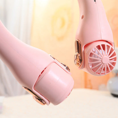 🎀2026 Portable Neck Fan,🍃💨 50% OFF! 360° rotating, 3 speeds. Hands‑free cooling,  4000mAh USB Rechargeable. 🌬️😎🌬️