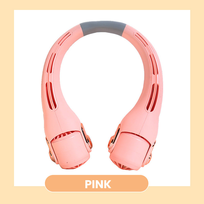🎀2026 Portable Neck Fan,🍃💨 50% OFF! 360° rotating, 3 speeds. Hands‑free cooling,  4000mAh USB Rechargeable. 🌬️😎🌬️