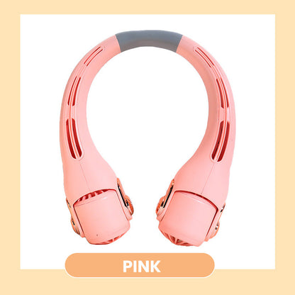 🎀2026 Portable Neck Fan,🍃💨 50% OFF! 360° rotating, 3 speeds. Hands‑free cooling,  4000mAh USB Rechargeable. 🌬️😎🌬️