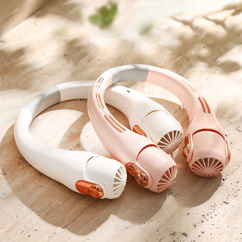 🎀2026 Portable Neck Fan,🍃💨 50% OFF! 360° rotating, 3 speeds. Hands‑free cooling,  4000mAh USB Rechargeable. 🌬️😎🌬️